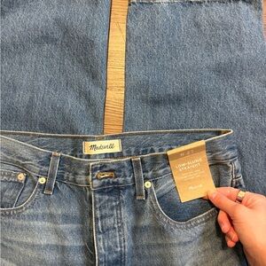 NWT Madewell Women's Low-Slung Straight Jeans - Blue